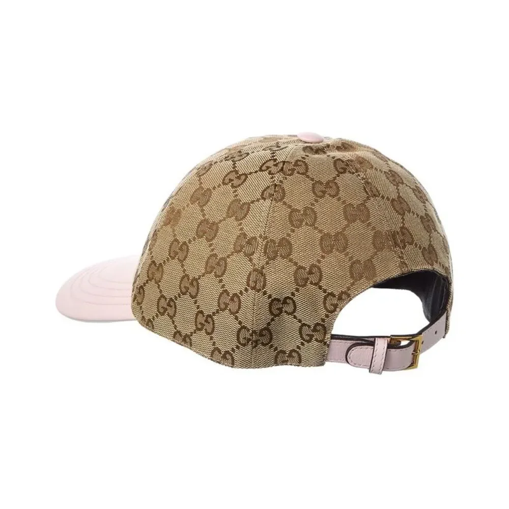 Gucci Gg Canvas & Leather Baseball Hat, Brown - Picture 2 of 3